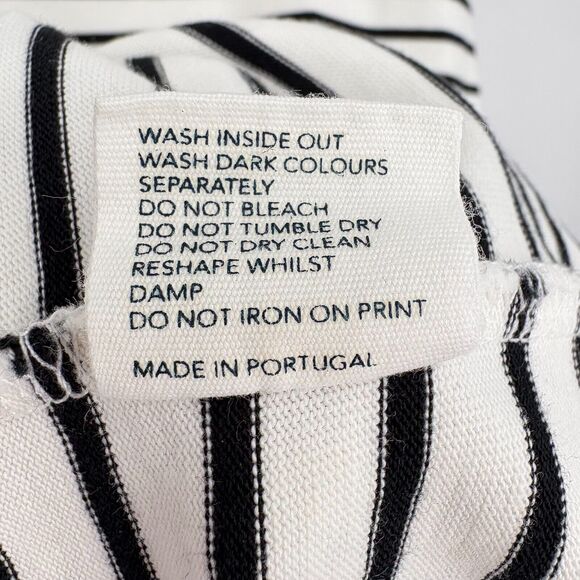 Chinti & Parker Black White Striped Sheath Dress Size Small, Nautical Resortwear - Picture 11 of 11